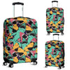 Shark Print Pattern Luggage Cover Protector-grizzshop