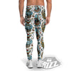 Sharks Underwater Tattoo Print Pattern Men's Leggings-grizzshop