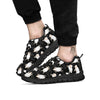 Sheep And Star Print Pattern Black Sneaker-grizzshop