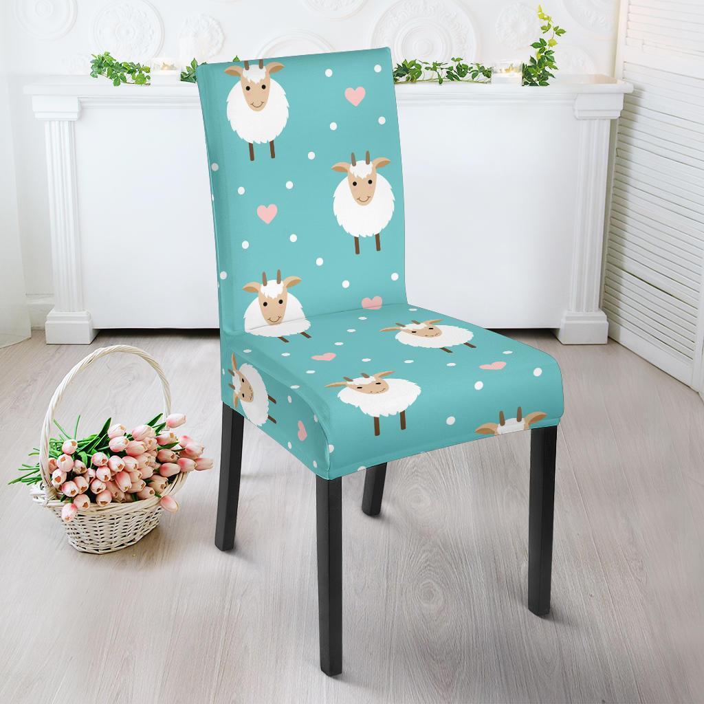 Sheep Goat Pattern Print Chair Cover-grizzshop