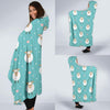 Sheep Goat Pattern Print Hooded Blanket-grizzshop