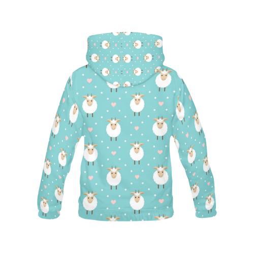 Sheep Goat Pattern Print Men Pullover Hoodie-grizzshop