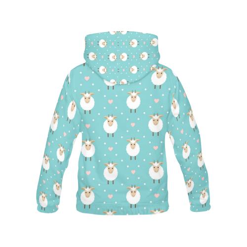 Sheep Goat Pattern Print Men Pullover Hoodie-grizzshop