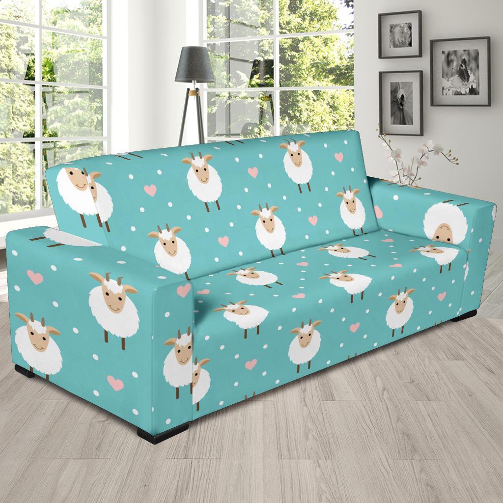 Sheep Goat Pattern Print Sofa Covers-grizzshop