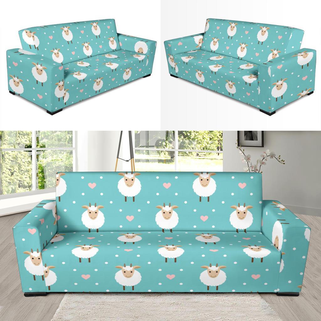 Sheep Goat Pattern Print Sofa Covers-grizzshop