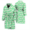 Sheep Goat Print Pattern Men Long Robe-grizzshop