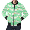 Sheep Goat Print Pattern Men's Bomber Jacket-grizzshop