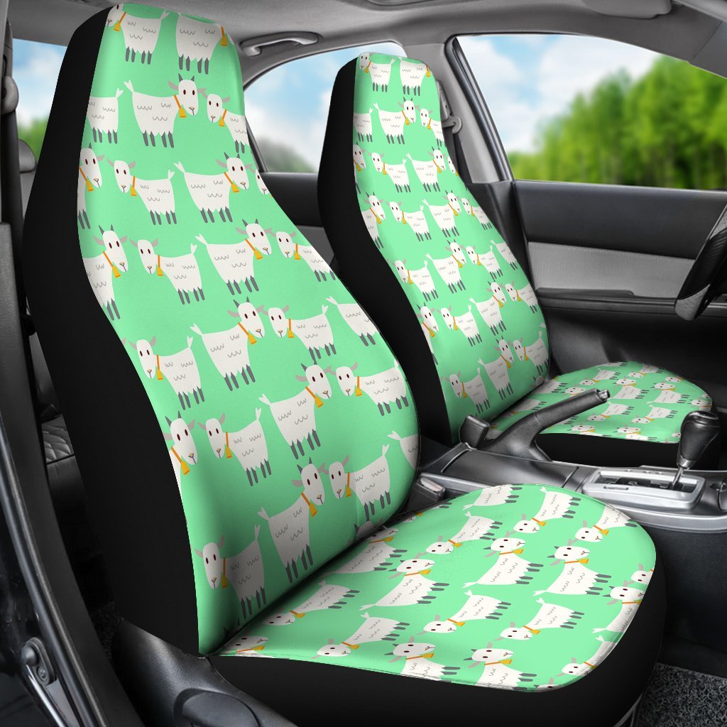 Sheep Goat Print Pattern Universal Fit Car Seat Cover-grizzshop