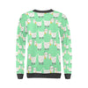 Sheep Goat Print Pattern Women's Sweatshirt-grizzshop