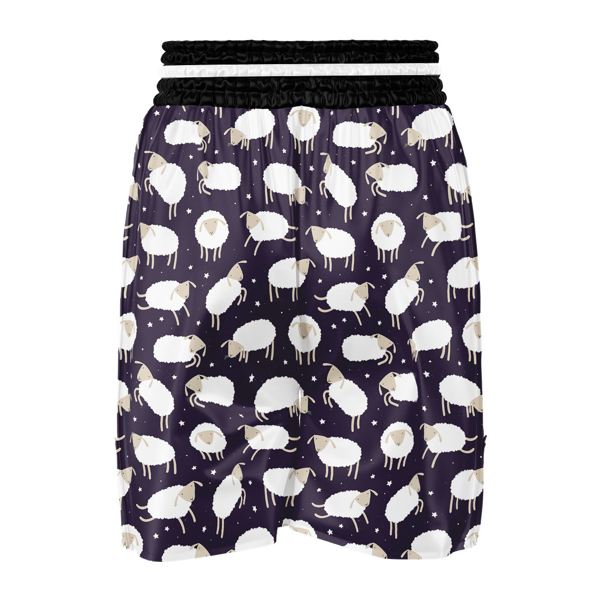 Sheep Print Pattern Boxing Shorts-grizzshop