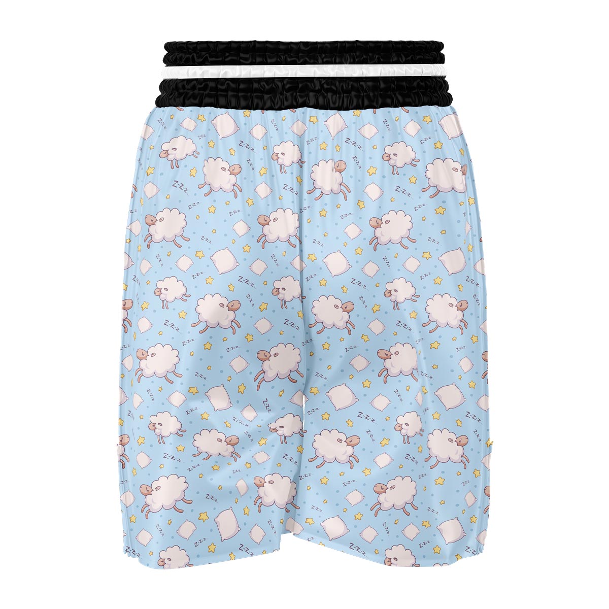 Sheep Sleeping Print Pattern Boxing Shorts-grizzshop