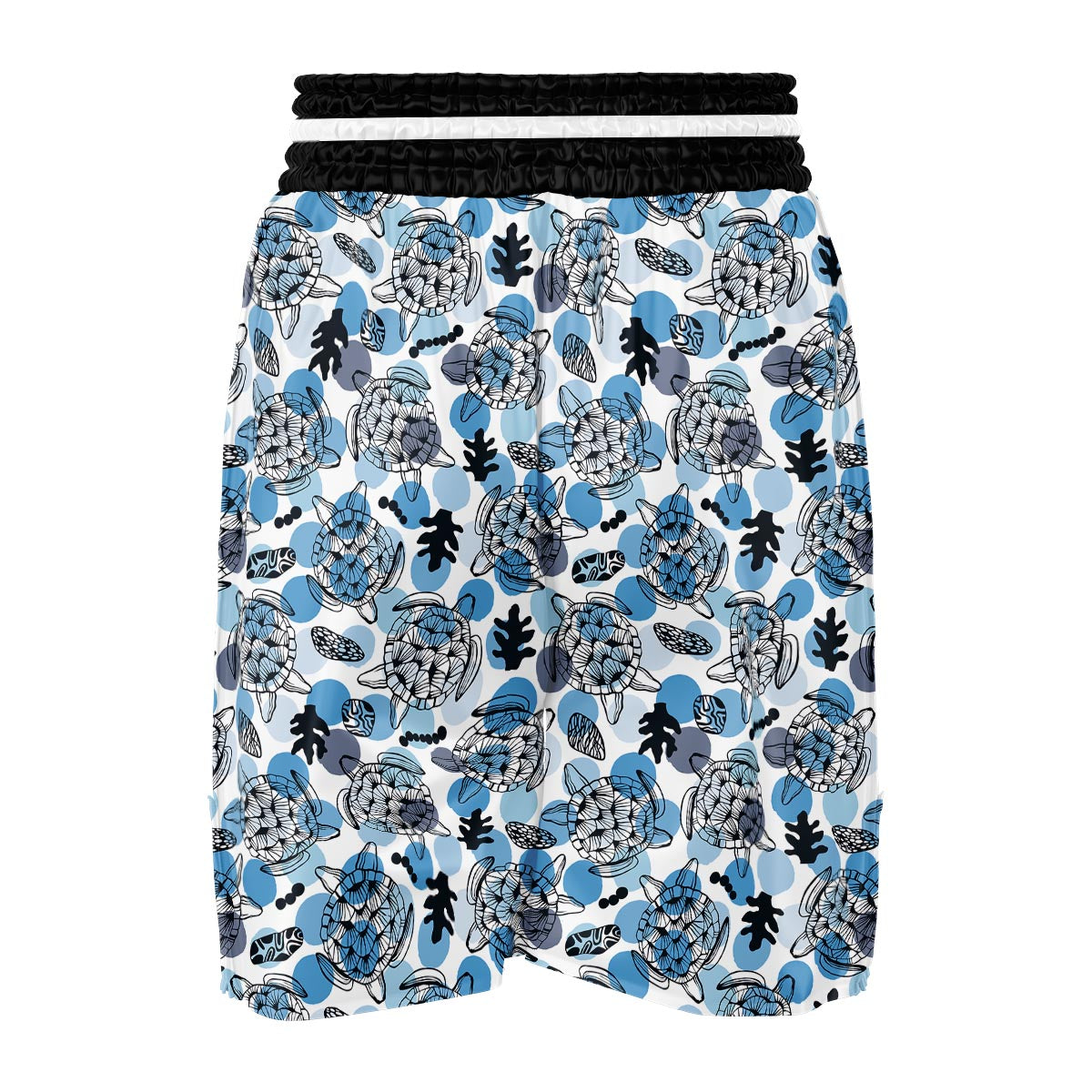 Shell Sea Turtle Print Pattern Boxing Shorts-grizzshop