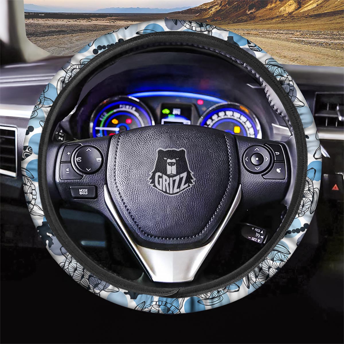 Shell Sea Turtle Print Pattern Car Steering Wheel Cover – Grizzshopping