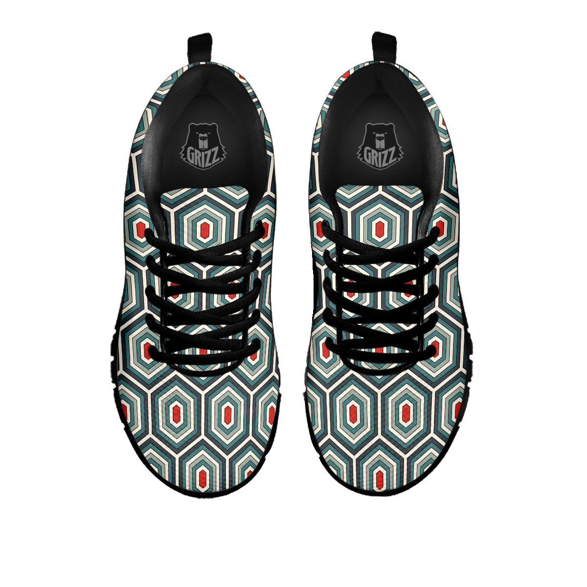 Shell Turtle Print Pattern Black Sneaker-grizzshop