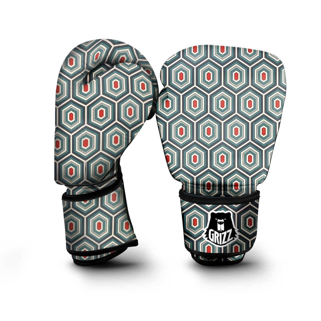 Shell Turtle Print Pattern Boxing Gloves-grizzshop