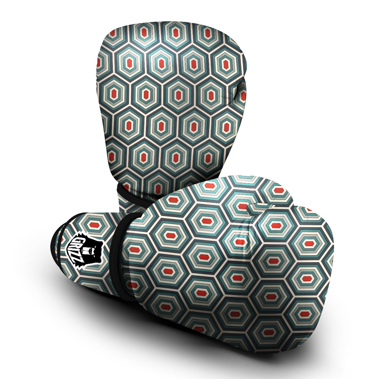 Shell Turtle Print Pattern Boxing Gloves-grizzshop