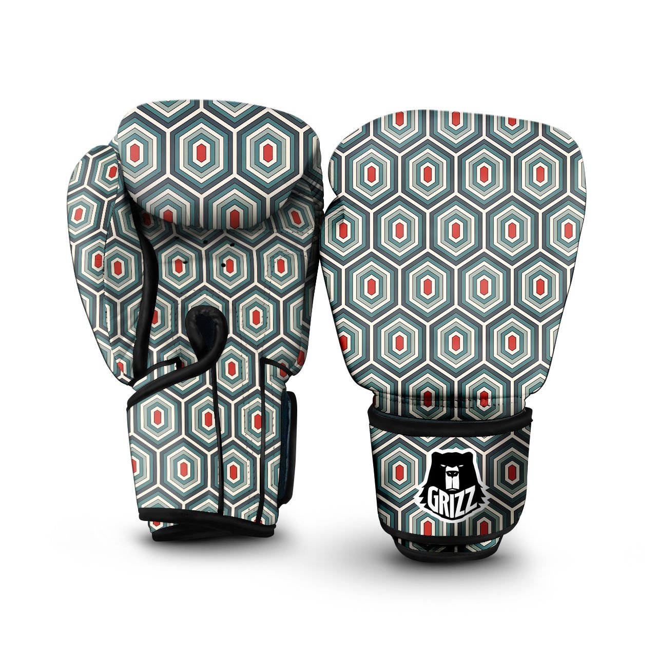 Shell Turtle Print Pattern Boxing Gloves-grizzshop
