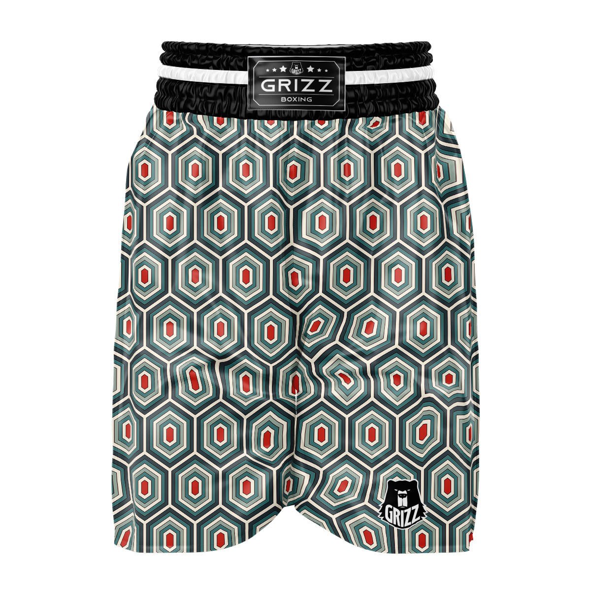 Shell Turtle Print Pattern Boxing Shorts-grizzshop