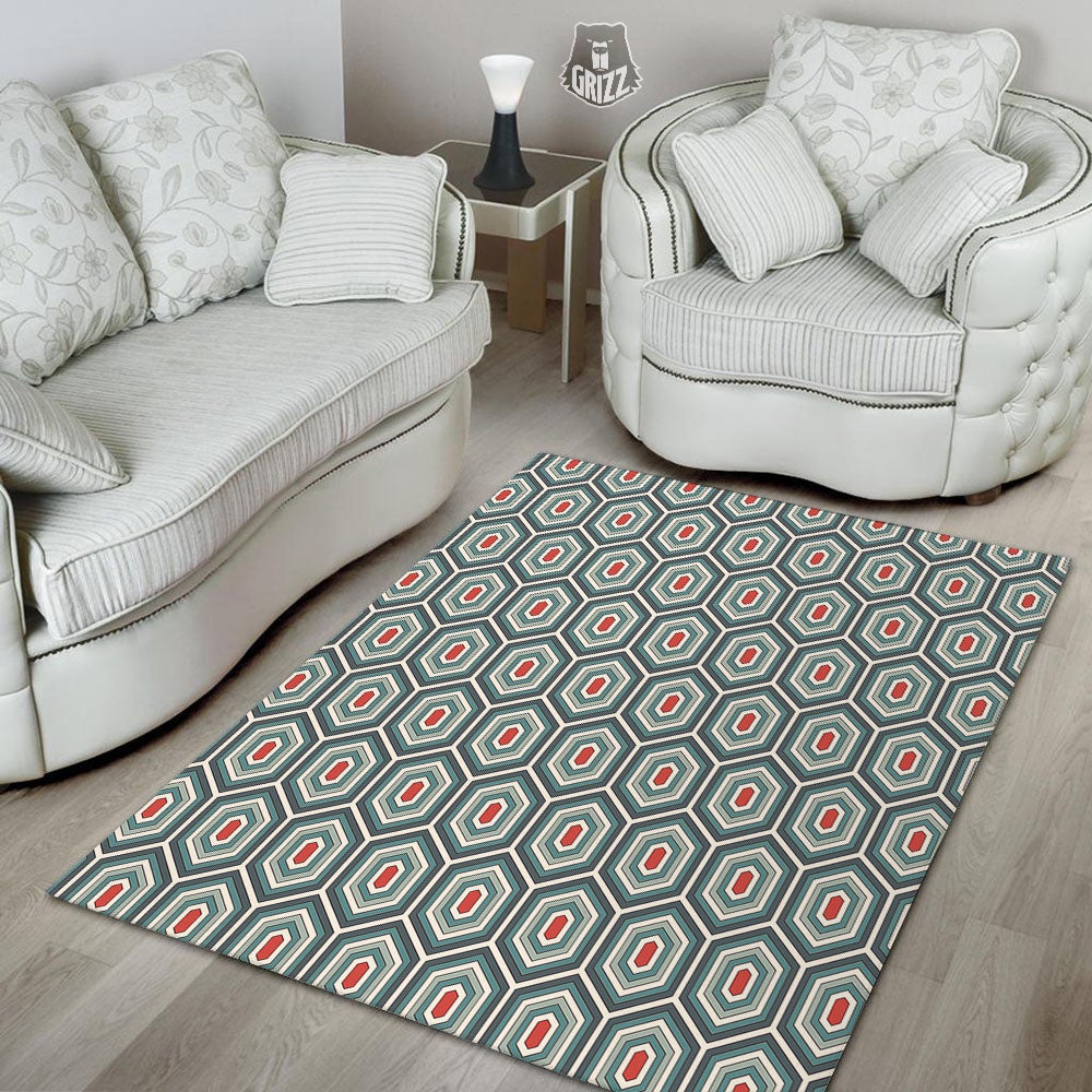 Shell Turtle Print Pattern Floor Mat-grizzshop