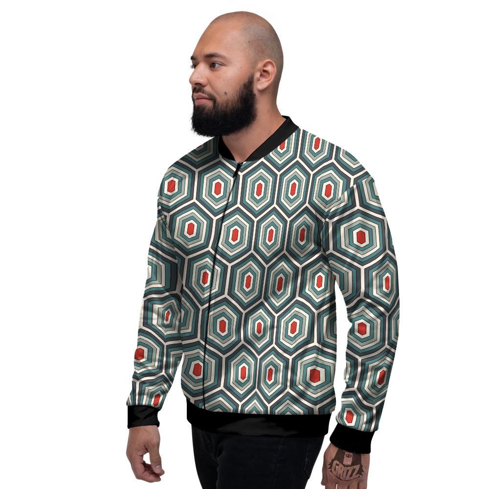 Shell Turtle Print Pattern Men's Bomber Jacket-grizzshop