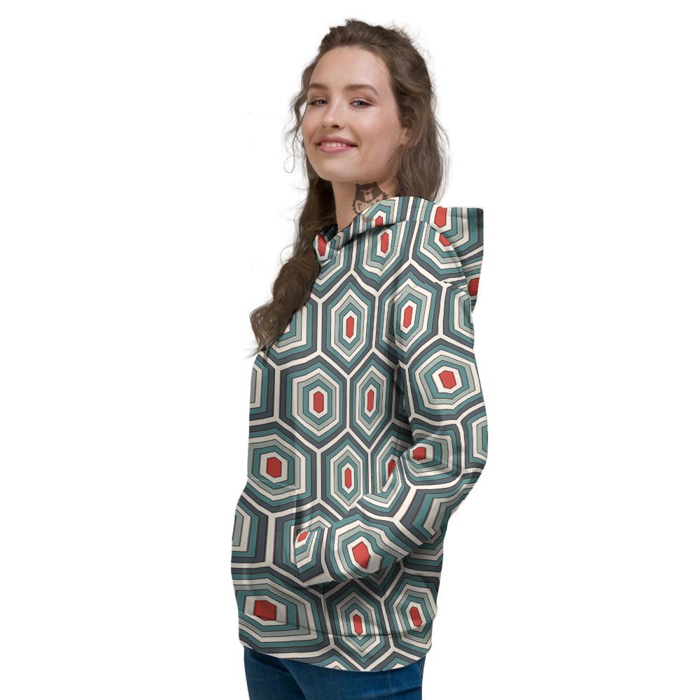 Shell Turtle Print Pattern Women's Hoodie-grizzshop