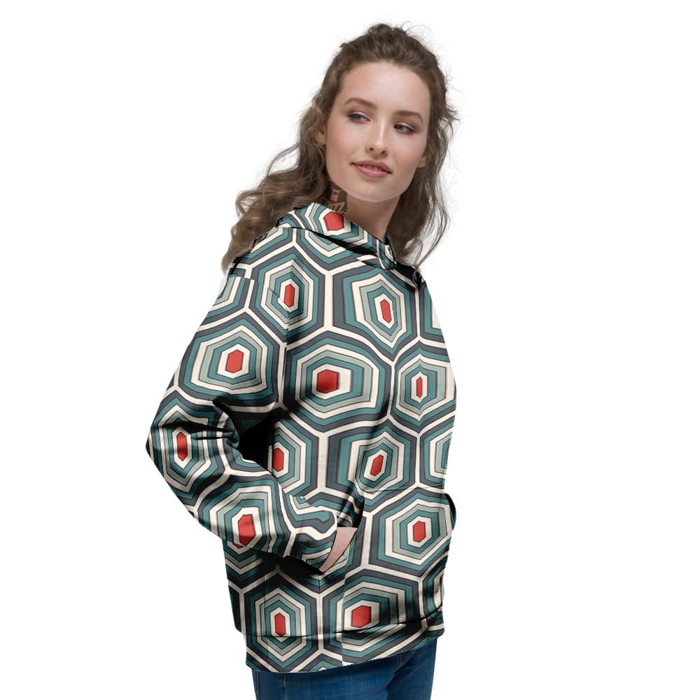 Shell Turtle Print Pattern Women's Hoodie-grizzshop