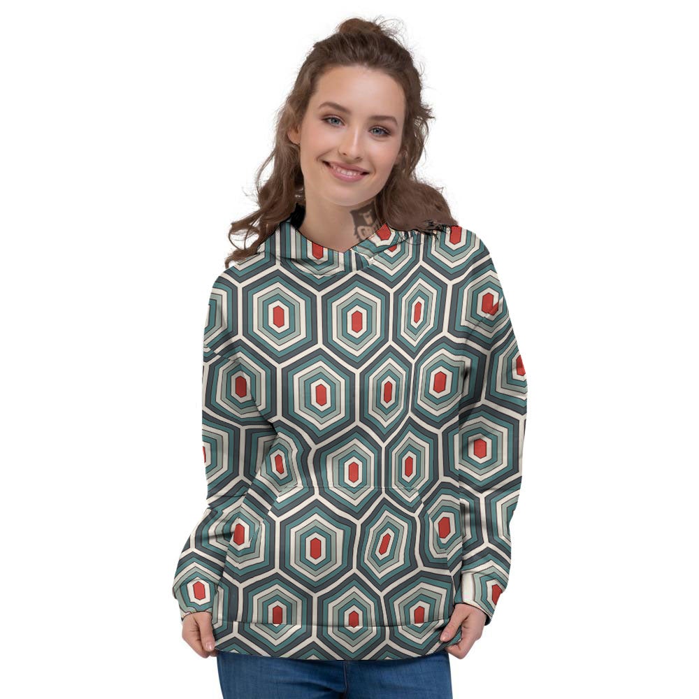 Shell Turtle Print Pattern Women's Hoodie-grizzshop