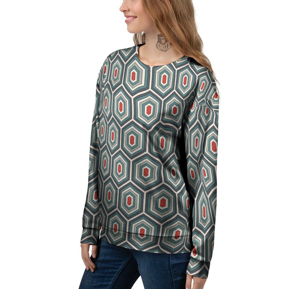 Shell Turtle Print Pattern Women's Sweatshirt-grizzshop
