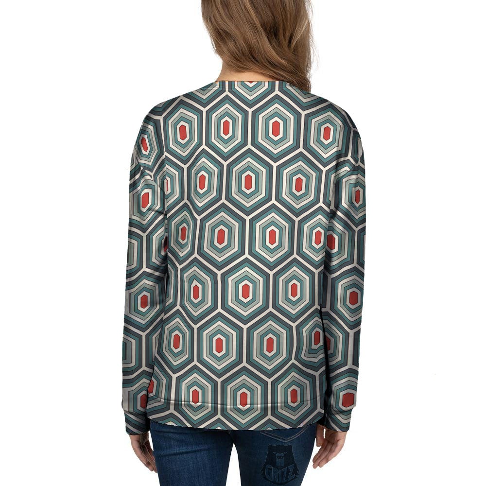 Shell Turtle Print Pattern Women's Sweatshirt-grizzshop