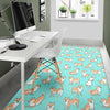 Shiba Inu Dog Pattern Print Floor Mat-grizzshop