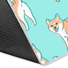 Shiba Inu Dog Pattern Print Floor Mat-grizzshop