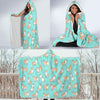 Shiba Inu Dog Pattern Print Hooded Blanket-grizzshop