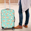 Shiba Inu Dog Pattern Print Luggage Cover Protector-grizzshop