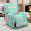 Shiba Inu Dog Pattern Print Recliner Cover-grizzshop