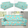 Shiba Inu Dog Pattern Print Sofa Covers-grizzshop