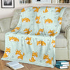 Shiba Inu Dog Pupppy Pattern Print Blanket-grizzshop