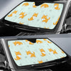 Shiba Inu Dog Pupppy Pattern Print Car Sun Shade-grizzshop
