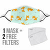 Shiba Inu Dog Pupppy Pattern Print Face Mask-grizzshop