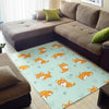 Shiba Inu Dog Pupppy Pattern Print Floor Mat-grizzshop