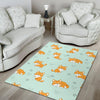 Shiba Inu Dog Pupppy Pattern Print Floor Mat-grizzshop