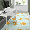 Shiba Inu Dog Pupppy Pattern Print Floor Mat-grizzshop