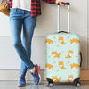 Shiba Inu Dog Pupppy Pattern Print Luggage Cover Protector-grizzshop