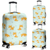 Shiba Inu Dog Pupppy Pattern Print Luggage Cover Protector-grizzshop