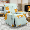 Shiba Inu Dog Pupppy Pattern Print Recliner Cover-grizzshop