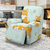 Shiba Inu Dog Pupppy Pattern Print Recliner Cover-grizzshop