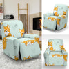 Shiba Inu Dog Pupppy Pattern Print Recliner Cover-grizzshop