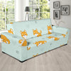 Shiba Inu Dog Pupppy Pattern Print Sofa Covers-grizzshop