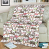 Shiba Inu Dog Pupppy Print Pattern Blanket-grizzshop