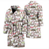 Shiba Inu Dog Pupppy Print Pattern Men Long Robe-grizzshop