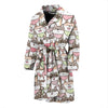 Shiba Inu Dog Pupppy Print Pattern Men Long Robe-grizzshop